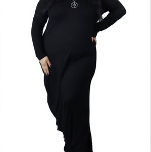 Foxblood Oracle Off the Shoulder Maxi dress